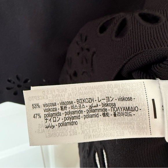 NWOT Zara knit dress with openwork embroidery size Medium - Picture 11 of 11